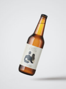 Cerveza parejita feliz