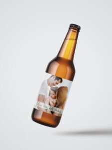 Cerveza feliz día del padre con foto